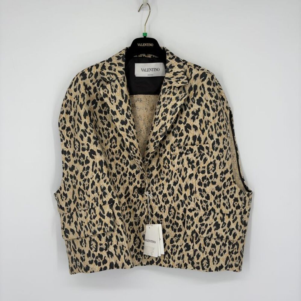 valentino Valentino Silk-Blend Printed Gilet
